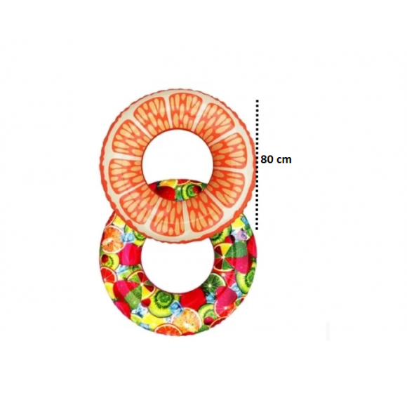 BOIA INFLAVEL CIRCULAR FRUTAS 80CM