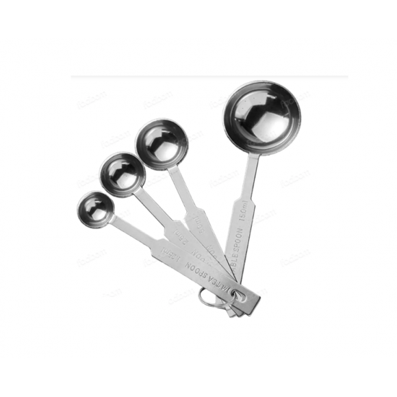 KIT DE COLHERES MEDIDORAS INOX 04PC