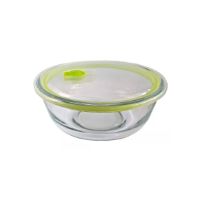 POTE DE VIDRO HERMÉTICO REDONDO - 1 LITRO