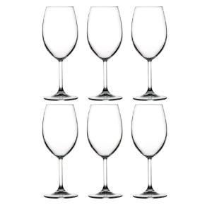 JOGO TAÇAS VIDRO 360ML C/6PC SIDERA VINHO BRANCO