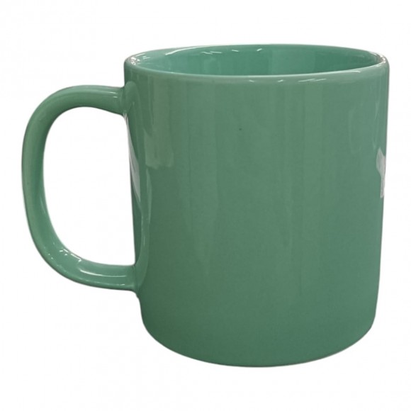 CANECA CERÂMICA RETA COLOR VERDE - 200ML