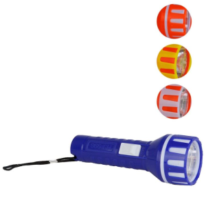 LANTERNA 1 LED BATERIA COLOR 13CM