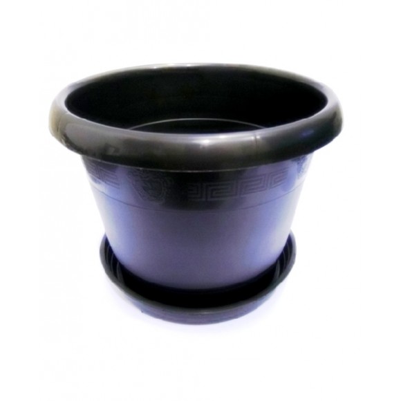 VASO PLÁSTICO  20CM-VB -C/PRATO