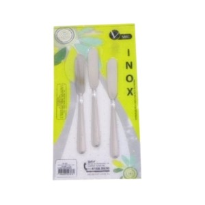 ESPATULA INOX PATE/MANTEIGA C/3