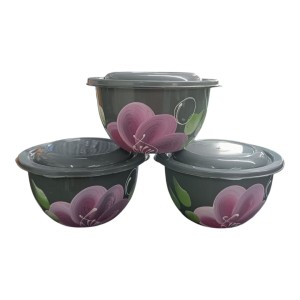 CJ POTE PLÁSTICO DECORADO REDONDO 700ML