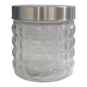 POTE VIDRO REDD TPA/INOX 800ML QUADRICULADO