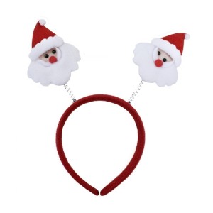 TIARA NATAL 2 ROSTOS PAPAI NOEL 24CM