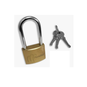 CADEADO 37MM COM 3 CHAVES HASTE LONGA