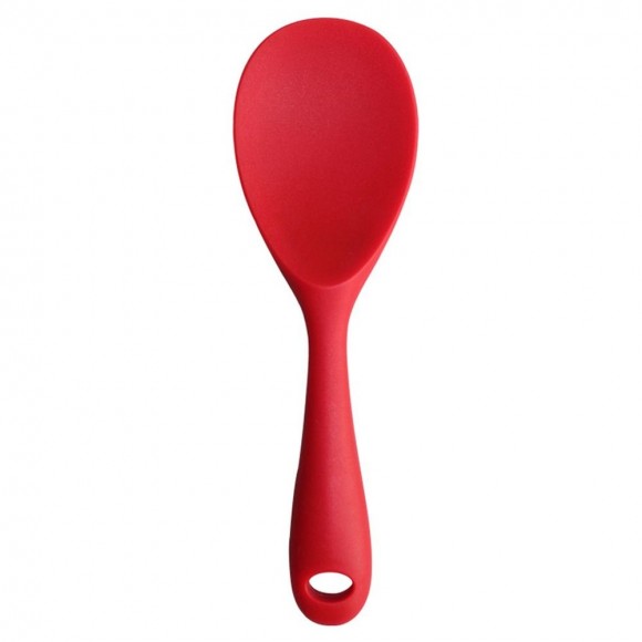 COLHER LARGA PARA RISOTO SILICONE  21,5CM