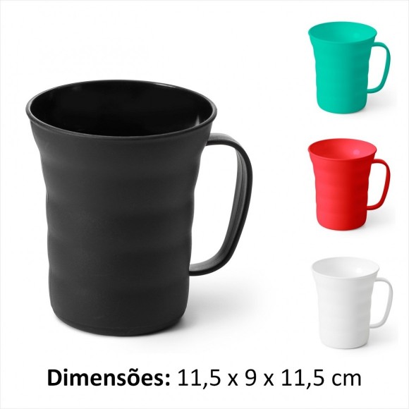 CANECA PLAST ONDULADA