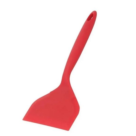 ESPÁTULA LARGA DE SILICONE VERMELHA - 25,8CM