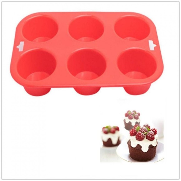 FORMA SILICONE CUPCAKE C/ 6