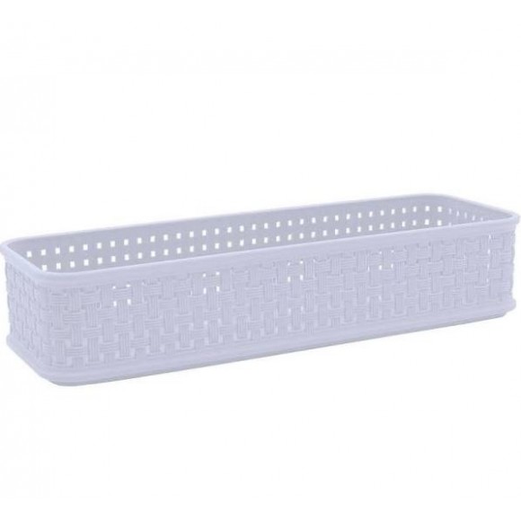 ORGANIZADOR MODULAR RATTAN (30x10x6)CM - BRANCO