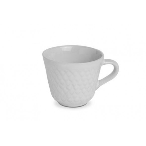 XIC CAFE PORCELANA RELEV CONICA BRCA - 65 ML