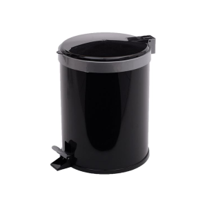 LIXEIRA PEDAL 12L EM FLANDRES PRETA